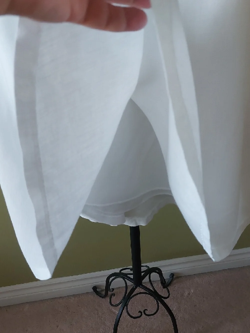 Ralph Lauren White A-Line Eyelet Trim Skirt - Picture 6 of 8